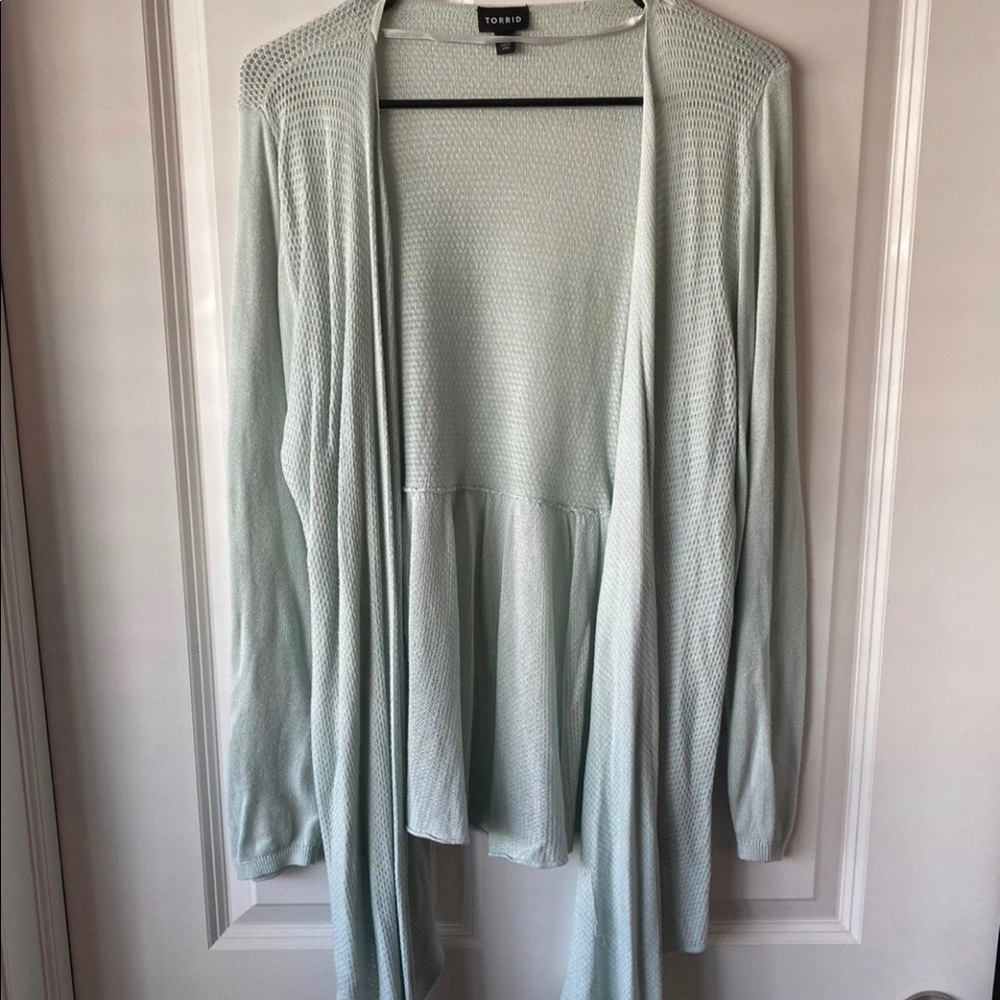 Mint Torrid Cardigan